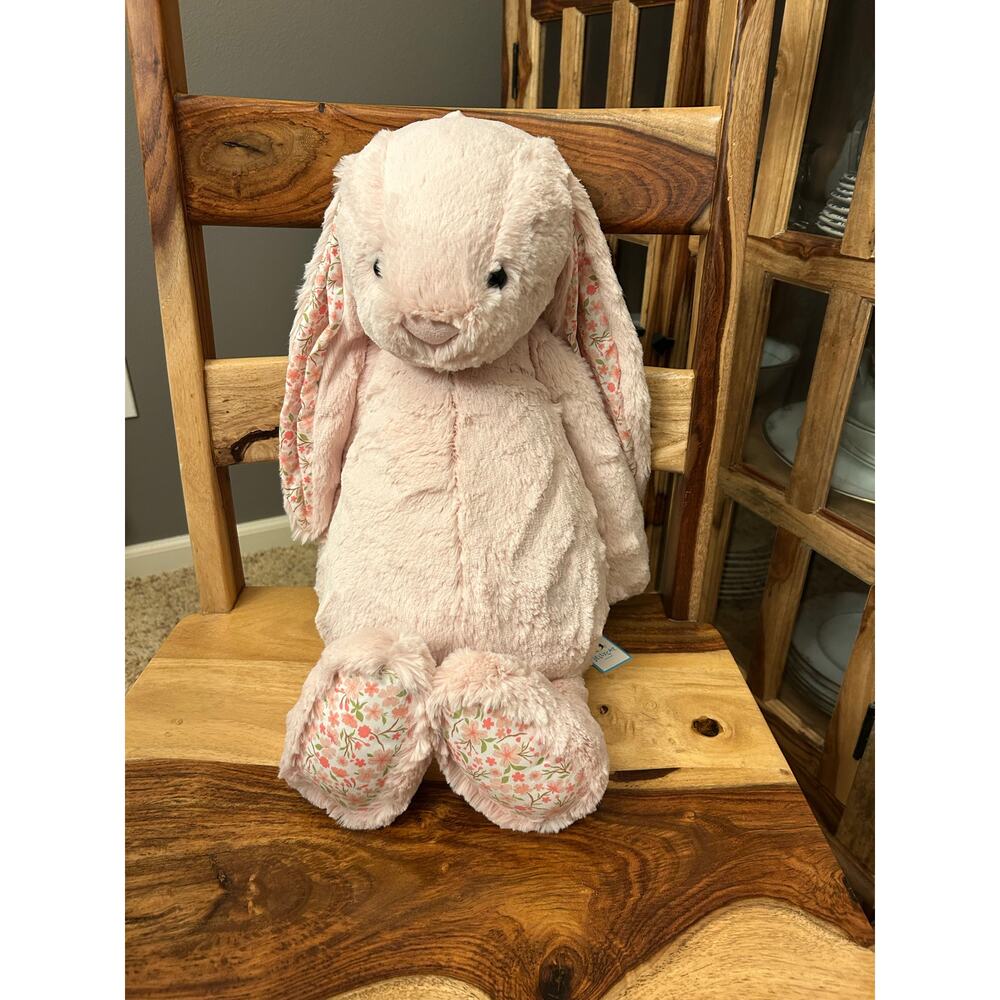 Jellycat Big Blossom Blush Bunny Cherry Authentic Jellycat NEW Jellycat Bashful